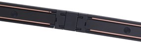 Modern railsysteem met 4 spots zwart 1-fase - Magnetic Samson