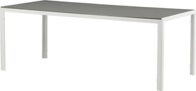 The Outsider Tuintafel - Toscane - Wit/Grijs - Alu/Polywood - 205x90 cm - The Outsider