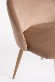 Set 4 fluwelen Vint Stoelen