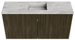 Mondiaz Joya DLux 80cm toiletmeubel shadow met wastafel faye midden 1 kraangat glace