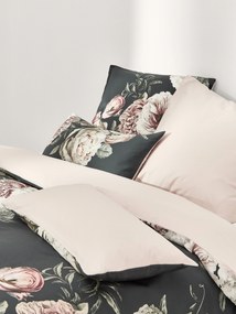 Katoensatijnen dekbedovertrek Blossom