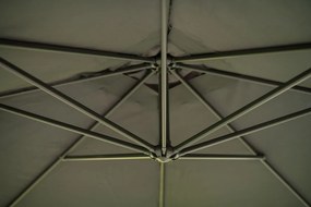 Garden Impressions Corfu parasol 250x250 - donker grijs