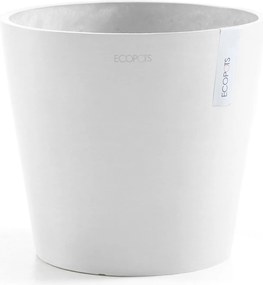 Ecopots bloempot Amsterdam 30 - Rond - Pure White - Diameter 30 x H25,4 cm