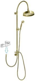 Sapho Vanity regendouche zonder douchekraan retro brons