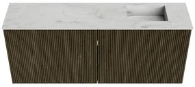 Mondiaz Joya DLux 100cm toiletmeubel shadow met wastafel faye rechts 1 kraangat opalo