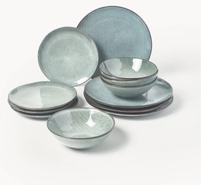 Handgemaakte serviesset Nordic Sea, 4 personen (12-delig)
