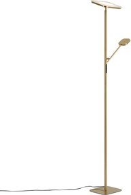 Moderne vloerlamp messing incl. LED dimbaar - Divana