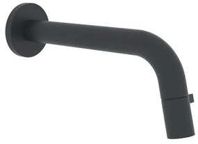 HansaHansanovatapkraan wanduitloop1/2aansluiting sprong 186mm mat zwart 5096810133