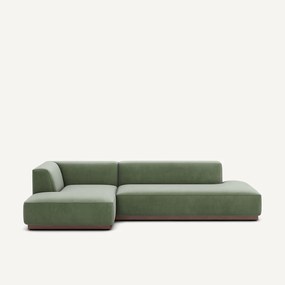 Linker hoekbank XL fluweel, Jacopo