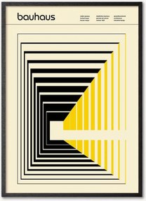 Ingelijste digitale print Bauhaus Abstract