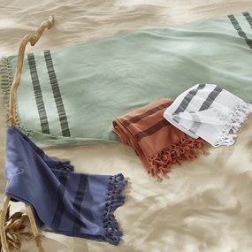 Bio katoenen badlaken, badstof gevoerd, Antalya