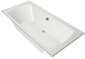 Xenz Robijn Duobad - 190x90x48 - afvoer Midden - acryl - wit mat 6988-03