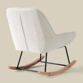 Schommelstoel Beige Stof
