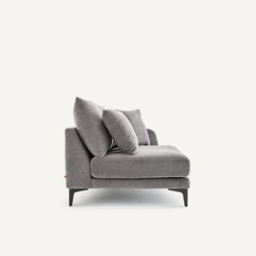 Halve bank, 2-zit van polyester en katoen, MODERNISTE