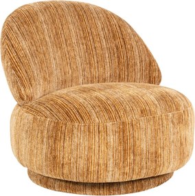Retro Stoffen Fauteuil Mosterd