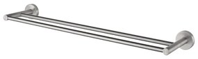 Haceka Kosmos Handdoekhouder - 62cm - dubbel - geborsteld chroom 1208652