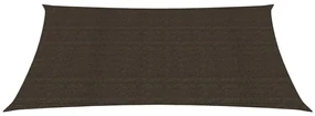 vidaXL Zonnezeil 160 g/m² 3x4 m HDPE bruin