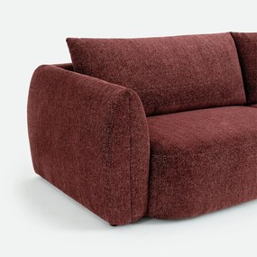 5-zits trapezebank in gemêleerde chenille, EDITH