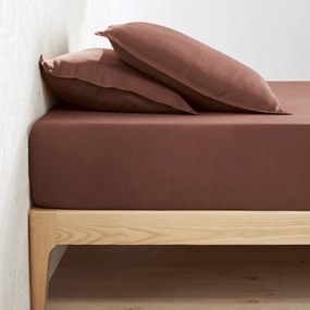 Hoeslaken in gewassen linnen, omslag 35 cm, Linot