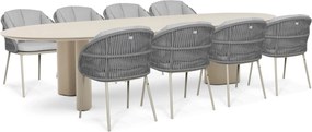 Tuinset 8 personen 300 cm Rope Zand/Beige Santika Furniture Santika