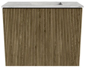Mondiaz Joya DLux 50cm toiletmeubel dusk met wastafel faye rechts 1 kraangat glace