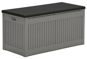 Garden Impressions Debas kussen opbergbox 270 liter - donker grijs