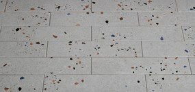 DTG Terrazzo wandtegel 7.5x30cm grijs mat
