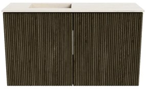 Mondiaz Joya DLux 70cm toiletmeubel shadow met wastafel faye links zonder kraangat meli