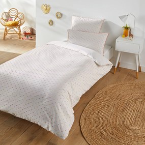 Dekbedovertrek in gewassen katoen, Tutti Plumetis