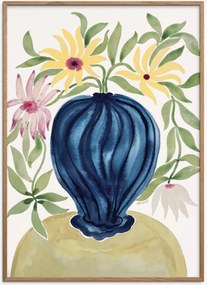 Ingelijste digitale print Dahlia Love