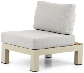 Loungeset 6 personen Aluminium/Teak Taupe Lifestyle Garden Furniture Vittoria