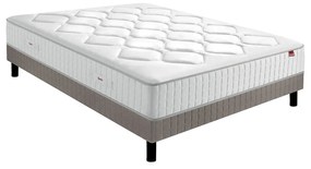 Ensemble matras met veren le Délicatesse + beddenbodem