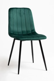 Fluwelen Miller Black Stoel