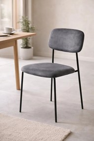 Vius stoel van zwart fluweel