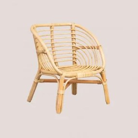 Rotan fauteuil Gante Kids Bruin natuurlijk - Sklum