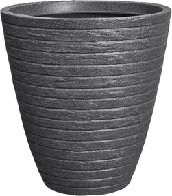 Florus Andes Hoog Rond 40cm Bloempot - Antraciet - Hoog Model