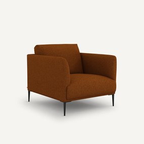 Bank in gemêleerde gevlochten stof, Oscar, ontwerp Emmanuel Gallina