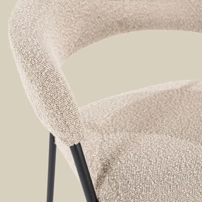 Eleonora Luka Barkruk Boucle Stof Taupe