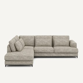 Hoekslaapbank links gespikkeld visgraatmotief, Marsile