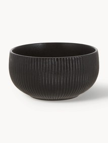 Geribbelde matte schalen Neri, 2-delig