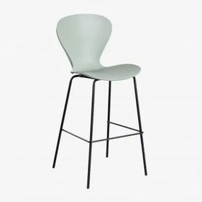 Taburete Alto Uit Celadon & ↑76 Cm & Zwart - Sklum