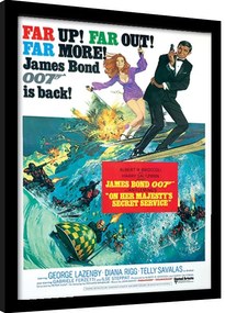 Ingelijste poster James Bond - Her Majestys Service