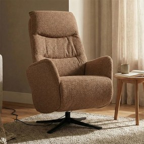 Elektrisch Verstelbare Stoel Stof Terracotta