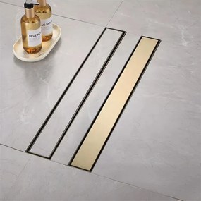 Lineaire afvoer Rea Neox brush gold 50