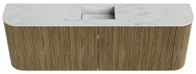 Mondiaz Joya DLux 125cm toiletmeubel ronding links/rechts dusk met wastafel faye midden 1 kraangat opalo
