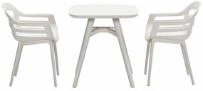 Garden Impressions Sunny balkonset 3-delig - Hareno tuintafel 71x71 cm - zand