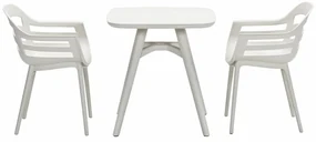 Garden Impressions Sunny balkonset 3-delig - Hareno tuintafel 71x71 cm - zand
