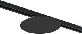 Moderne plafondlamp zwart voor railsysteem 1-fase 2-lichts - Iconic Pulley