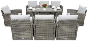 Monaco Premium 8 Garden Point tuinmeubelen grijs