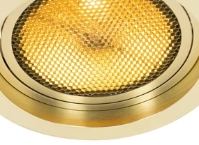 Set van 6 Moderne inbouwspot goud verstelbaar - Coop 111 Honey GU10 Binnenverlichting Lamp